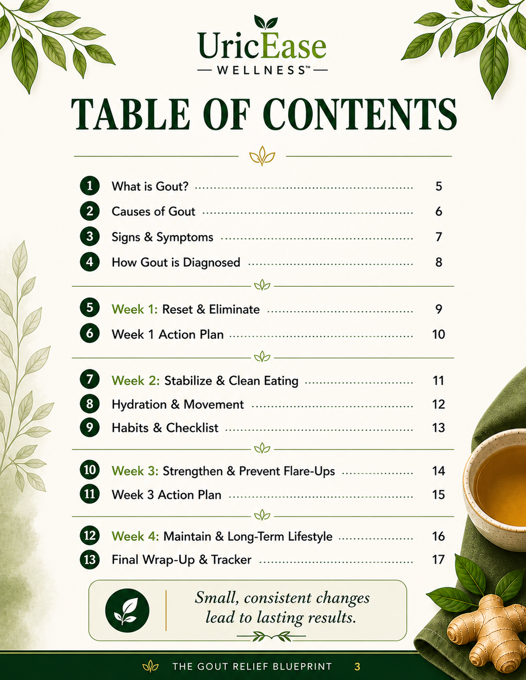 Gout Relief Blueprint | 30-Day Natural System, Low-Purine Meal Plan (Digital Download)
